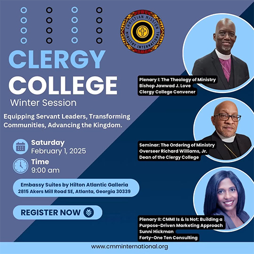 Clergy College Winter Session 2025 flyer